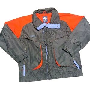 Columbia Mens M Jacket Black Red Windbreaker Gorpcore Urban Explorer Performance